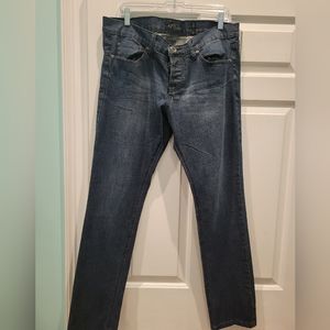 XXX RUDE BUTTON FLY SKINNY JEANS